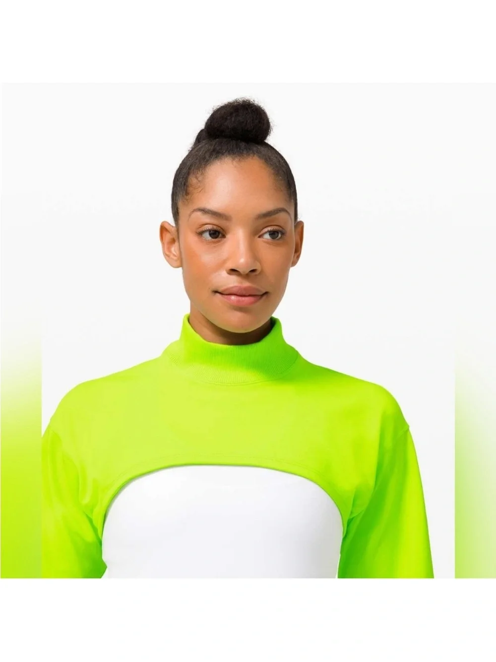 Lululemon LA Super Crop Mockneck Sz 6 - Picture 4 of 11